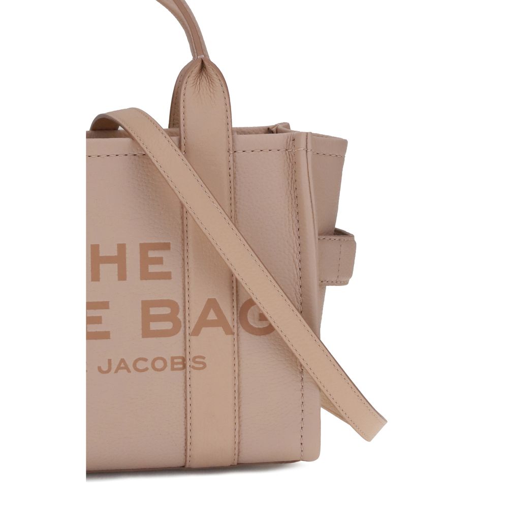 Marc Jacobs The Small Tote Bag Grained Leather Rose Beige