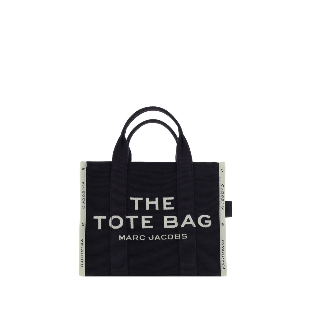 Marc Jacobs The Medium Tote Bag Black Cotton Blend Canvas