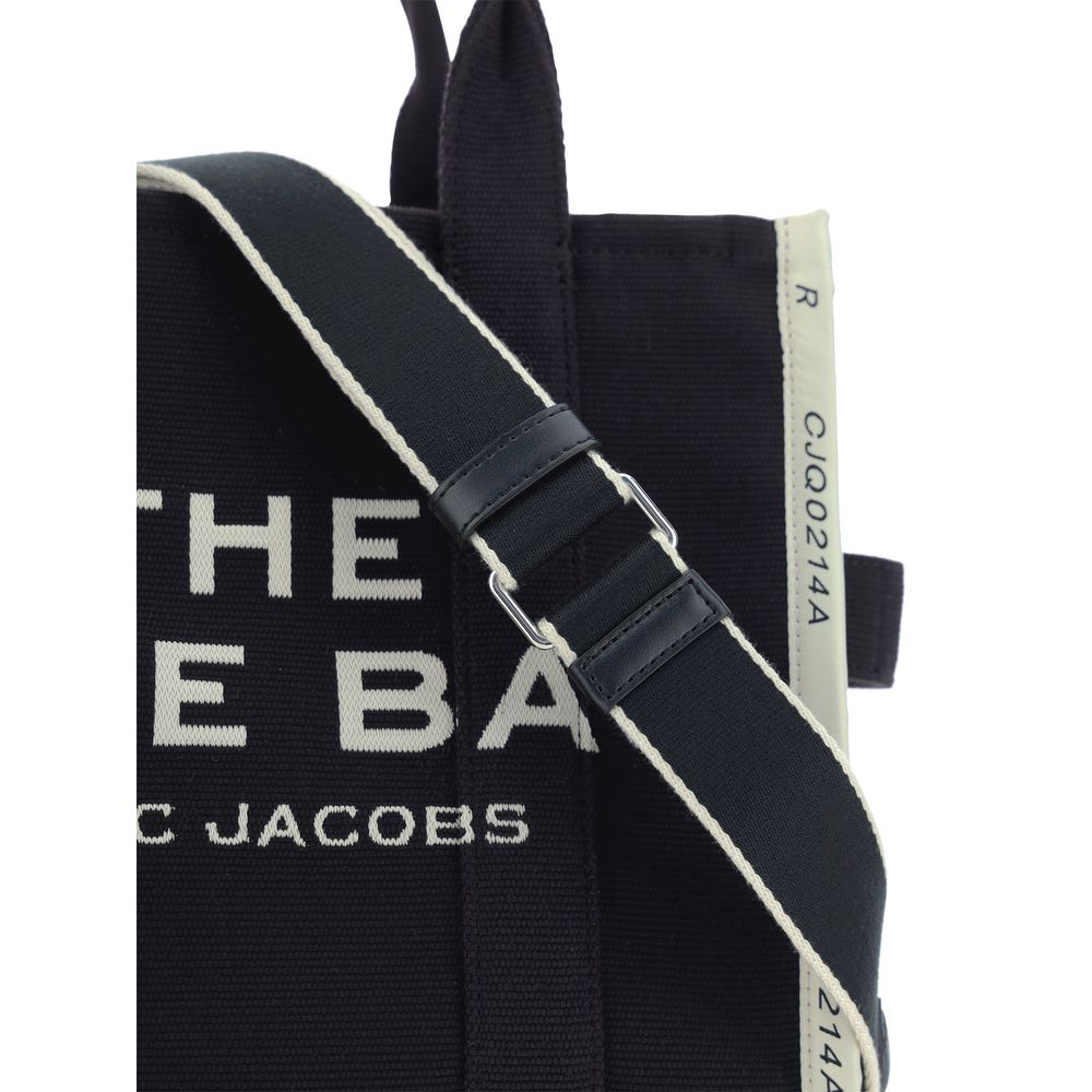 Marc Jacobs The Medium Tote Bag Black Cotton Blend Canvas