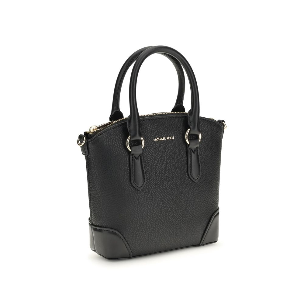 Michael Kors Murphy Small Leather Satchel Bag Black