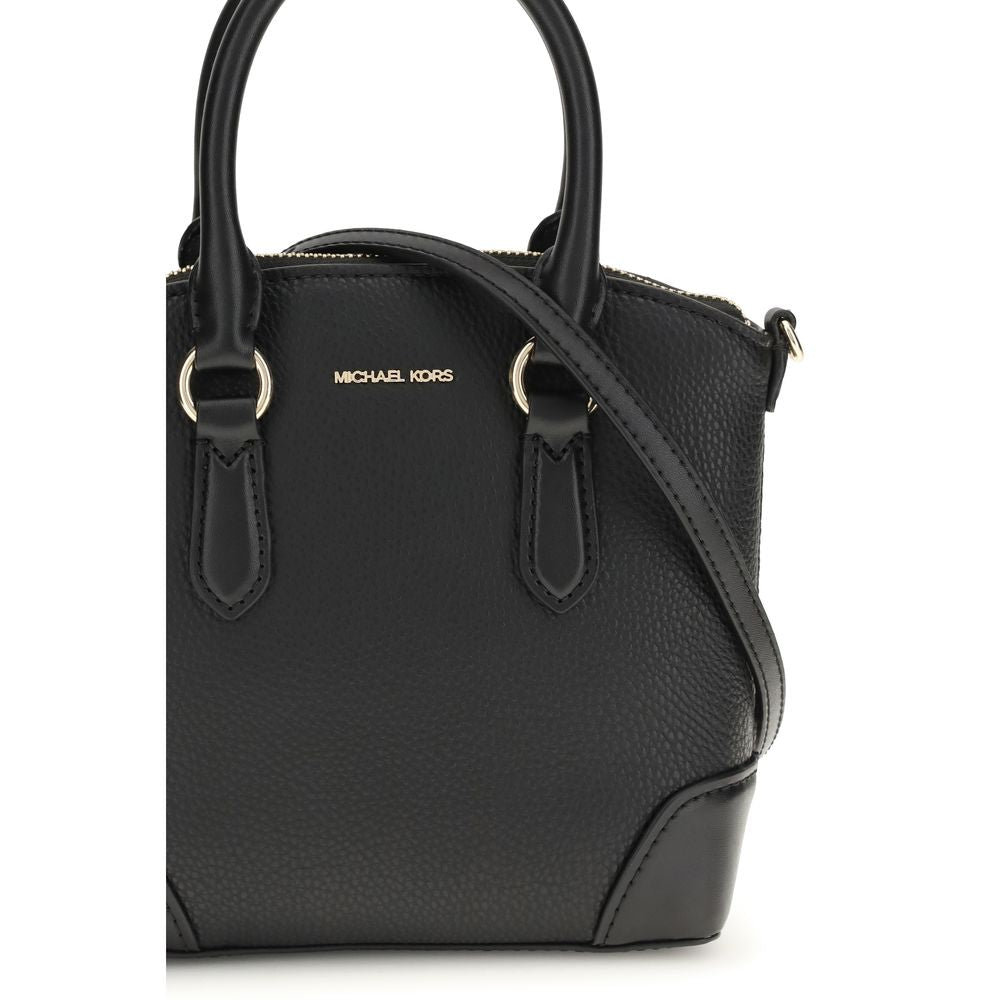 Michael Kors Murphy Small Leather Satchel Bag Black