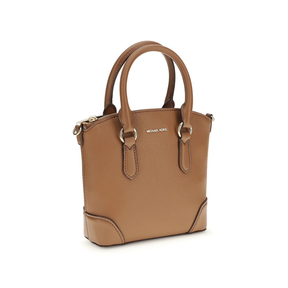 Michael Kors Murphy Small Leather Satchel Bag Camel