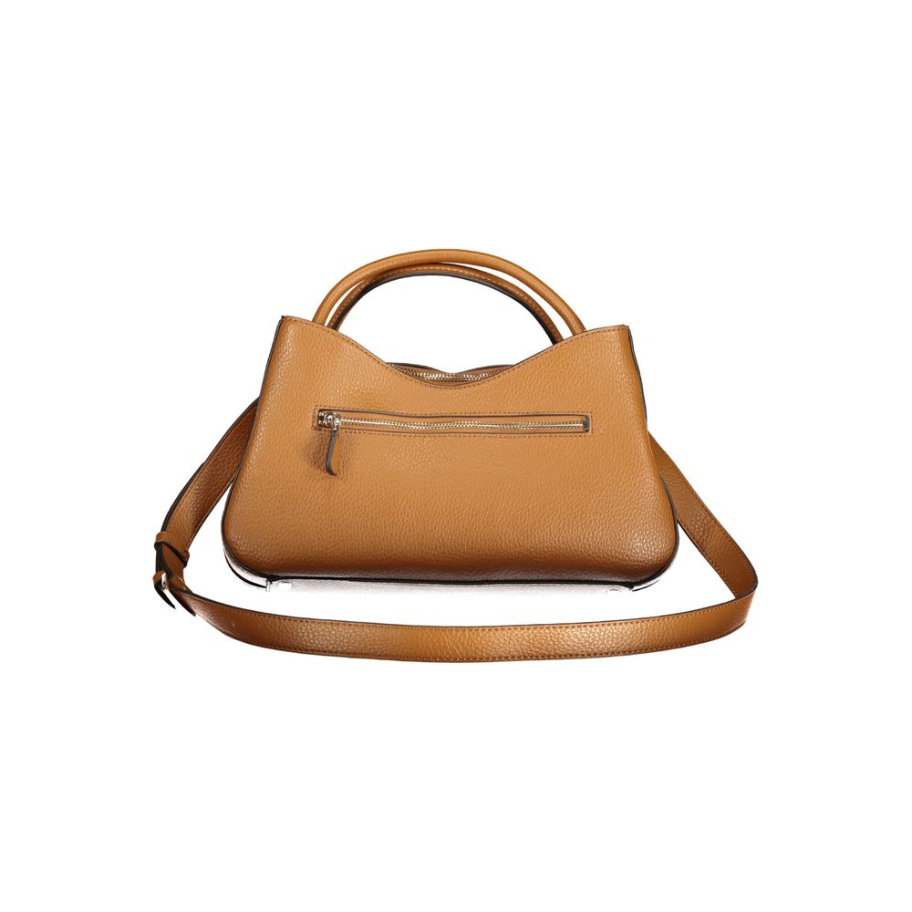 Guess Jeans Jessa Satchel Bag in Cognac Brown