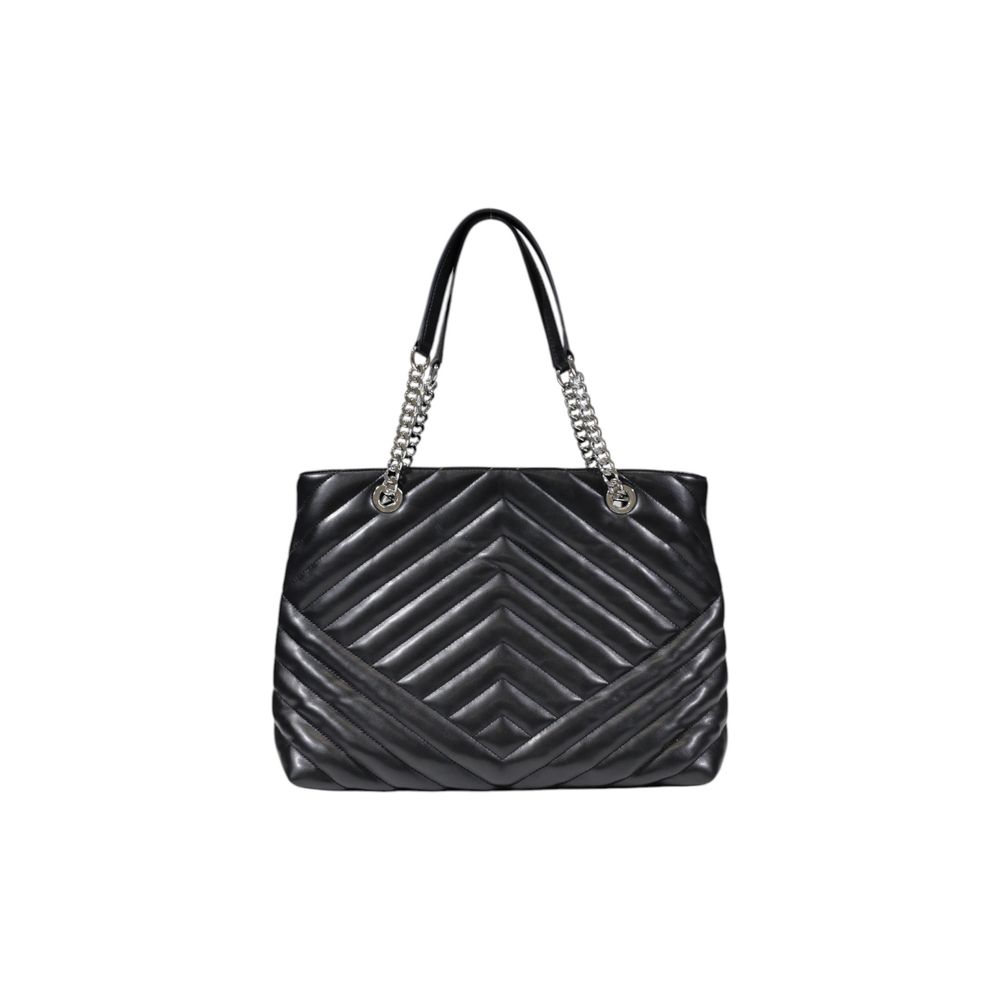 Armani Exchange Quilted Chevron Shopping Bag Black