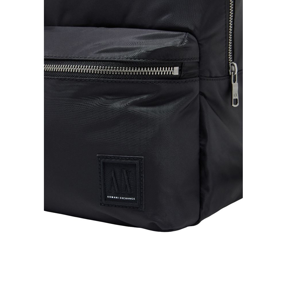 Armani Exchange Logo Backpack Black