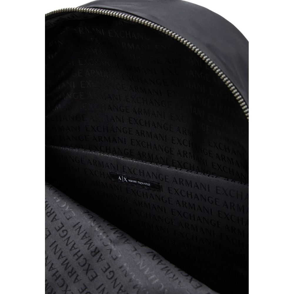 Armani Exchange Logo Backpack Black