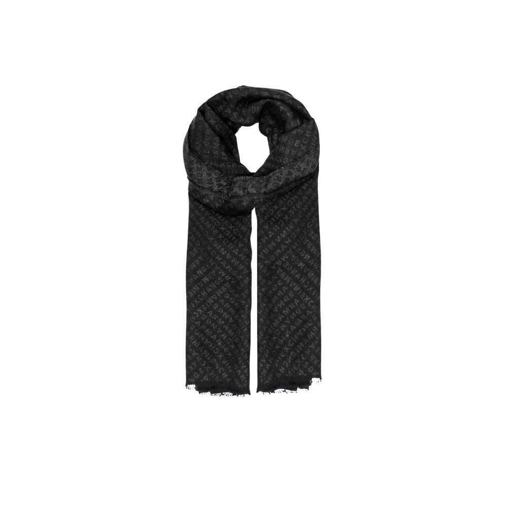 Armani Exchange Logo Scarf Black