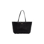 Tommy Hilfiger Grace Black Pleated Tote Bag
