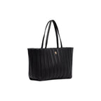 Tommy Hilfiger Grace Black Pleated Tote Bag