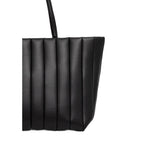 Tommy Hilfiger Grace Black Pleated Tote Bag