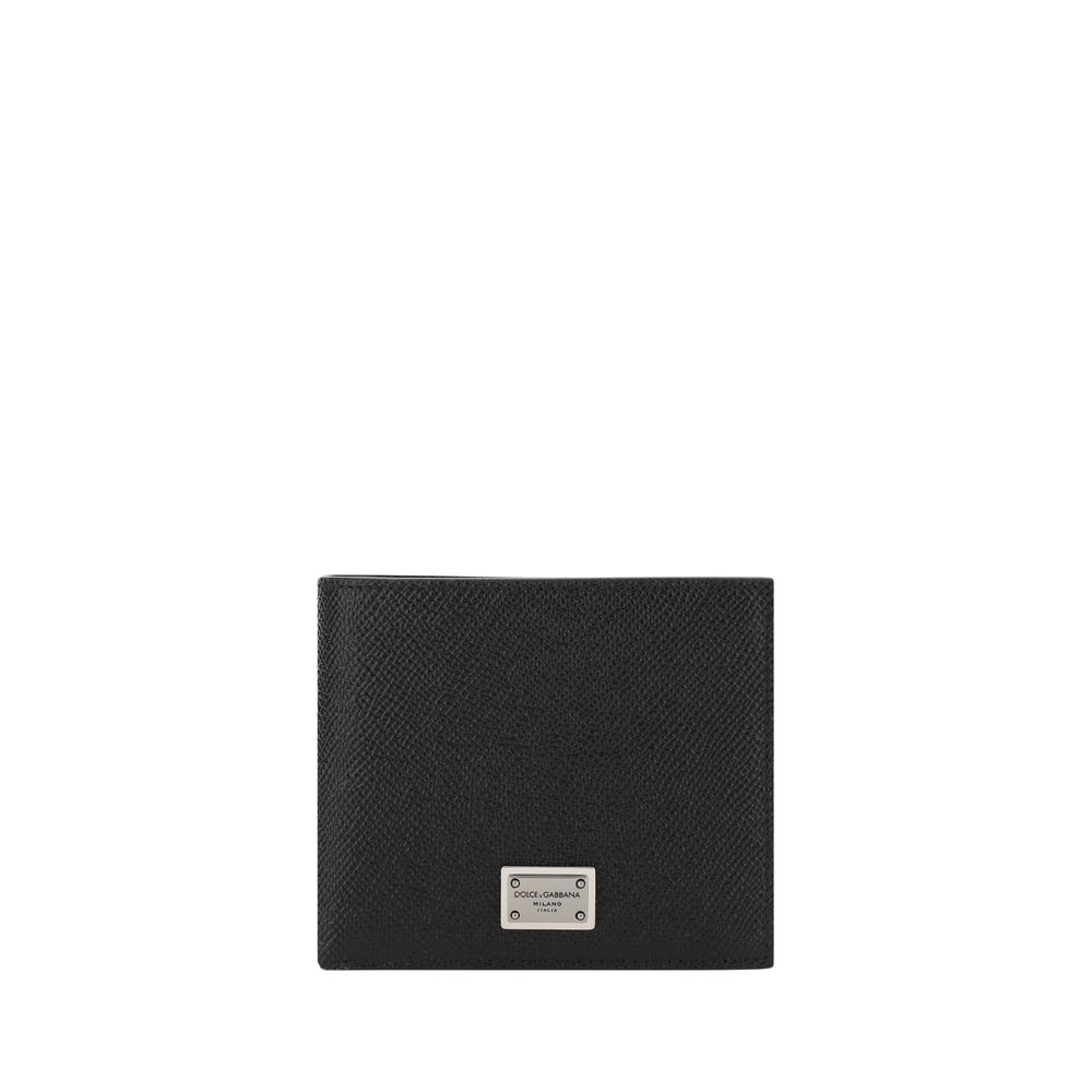 Dolce & Gabbana Dauphine Calfskin Card Holder in Black