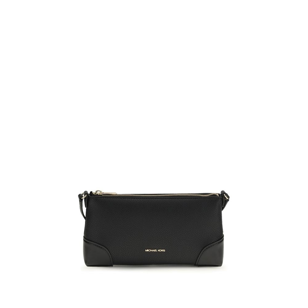 Michael Kors Murphy Medium Leather Shoulder Bag Black