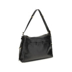Givenchy Voyou Large Shoulder Bag in Black Shiny Calfskin