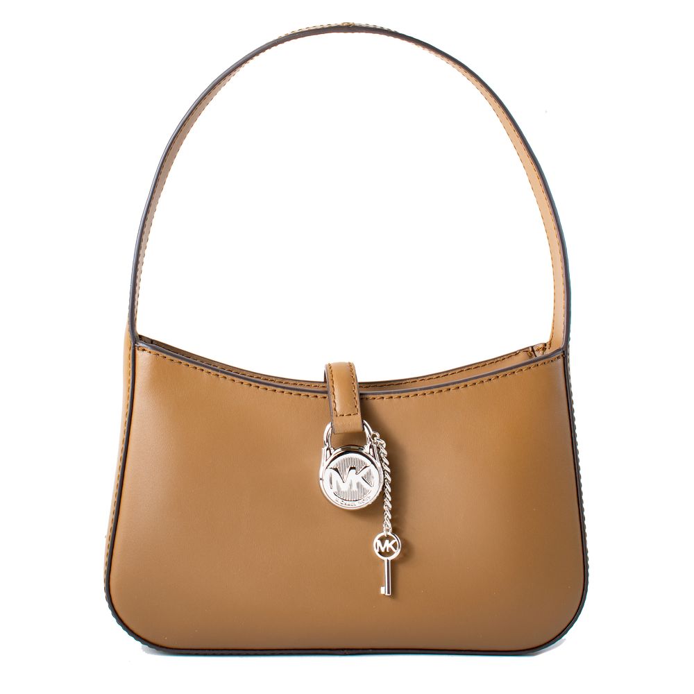 Michael Kors Lyra Medium Leather Shoulder Bag Driftwood