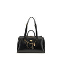 Dolce & Gabbana Medium Vittoria Charm Leather Bag in Black