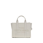 Marc Jacobs The Medium Tote Bag Grained Leather Cotton/Silver