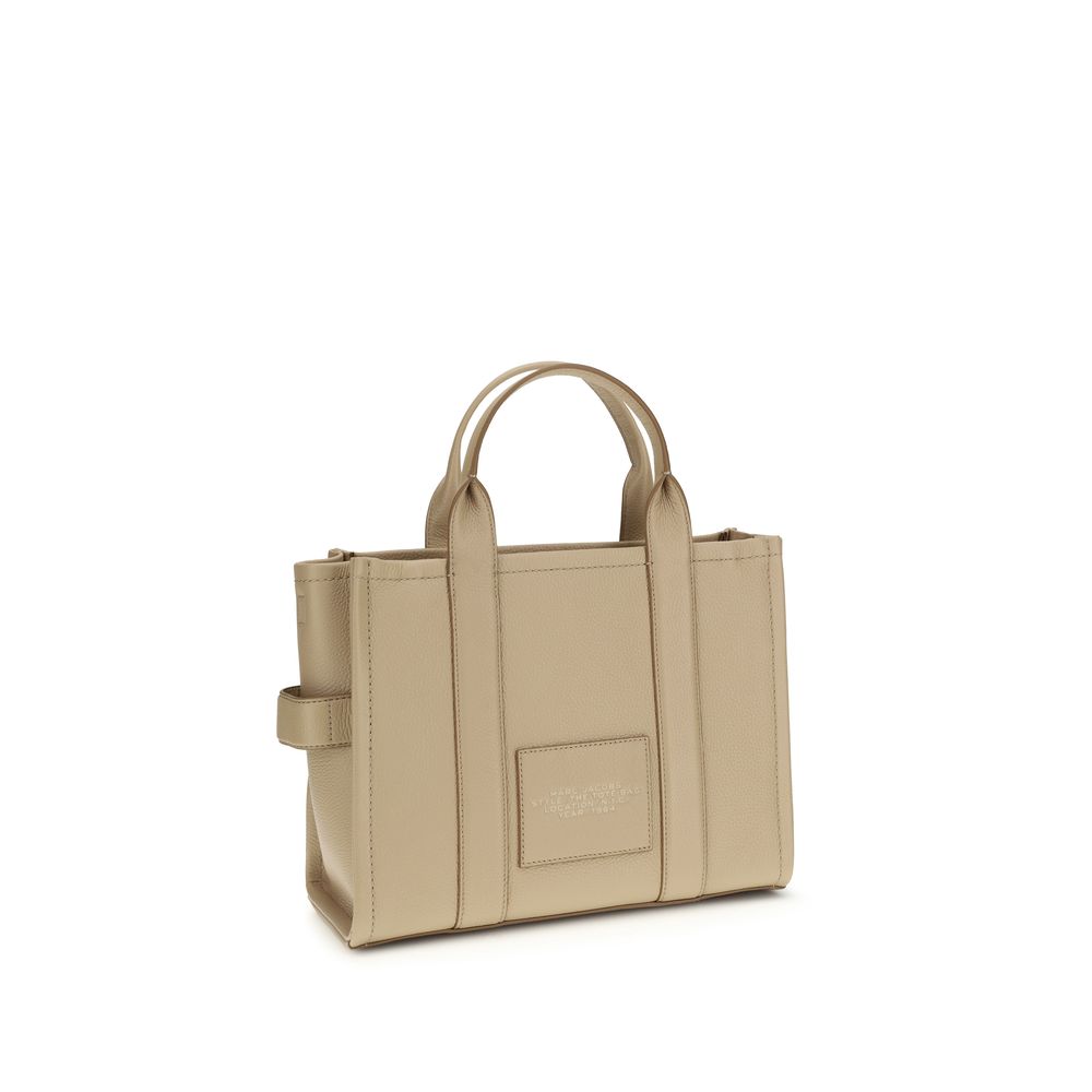 Marc Jacobs The Medium Tote Bag Grained Leather Beige