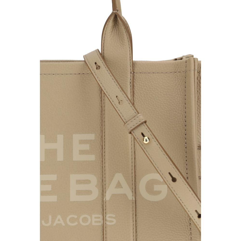 Marc Jacobs The Medium Tote Bag Grained Leather Beige