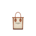 Balmain Brown Cotton Tote Bag