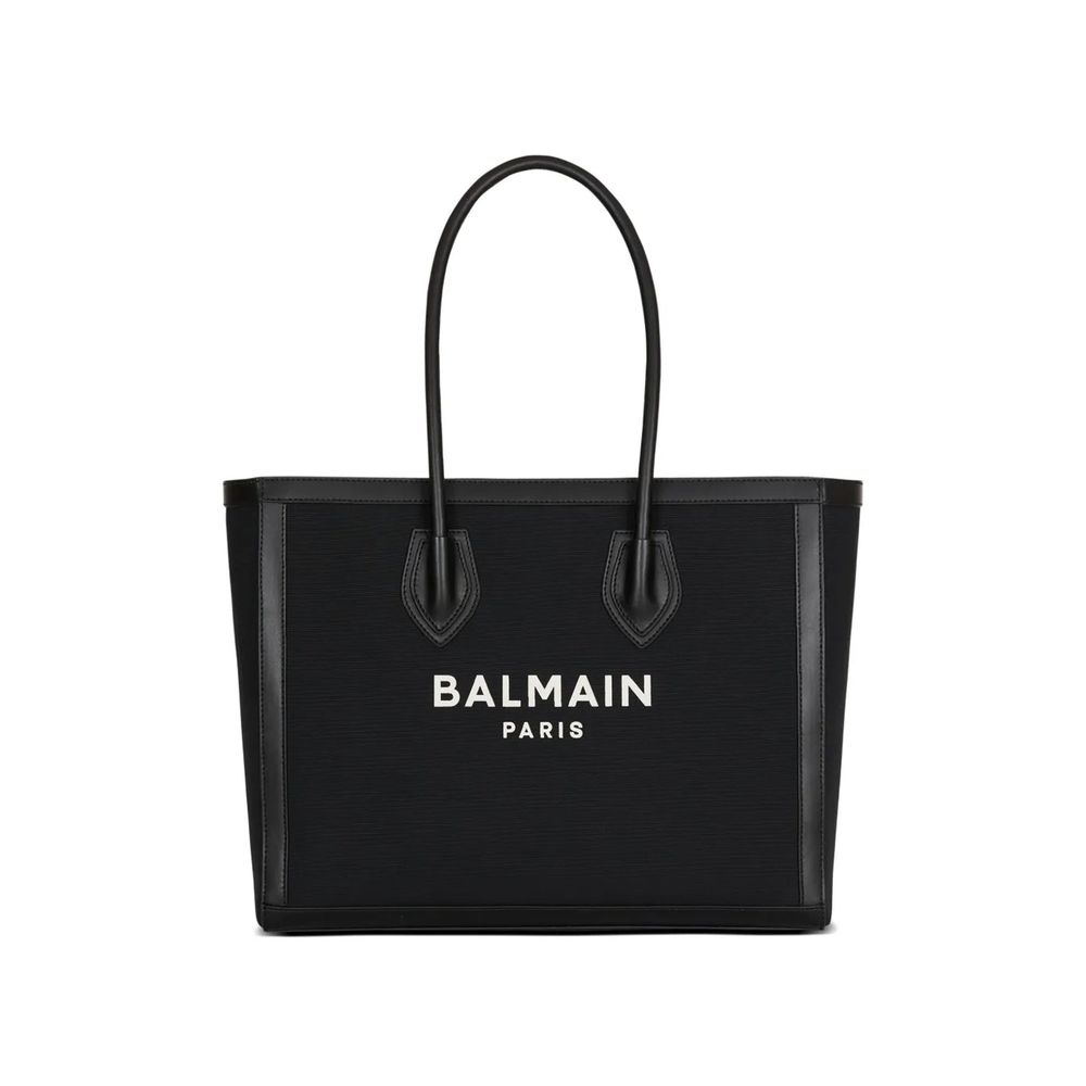 Balmain Black Cotton Shoulder Bag