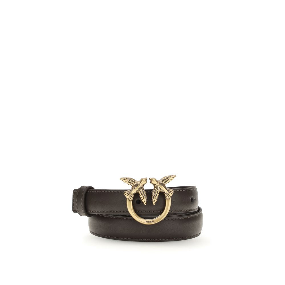 Pinko Love Berry Belt Calf Leather Brown 2cm