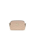 Gucci GG Marmont Shoulder Bag Beige Matelassé Leather