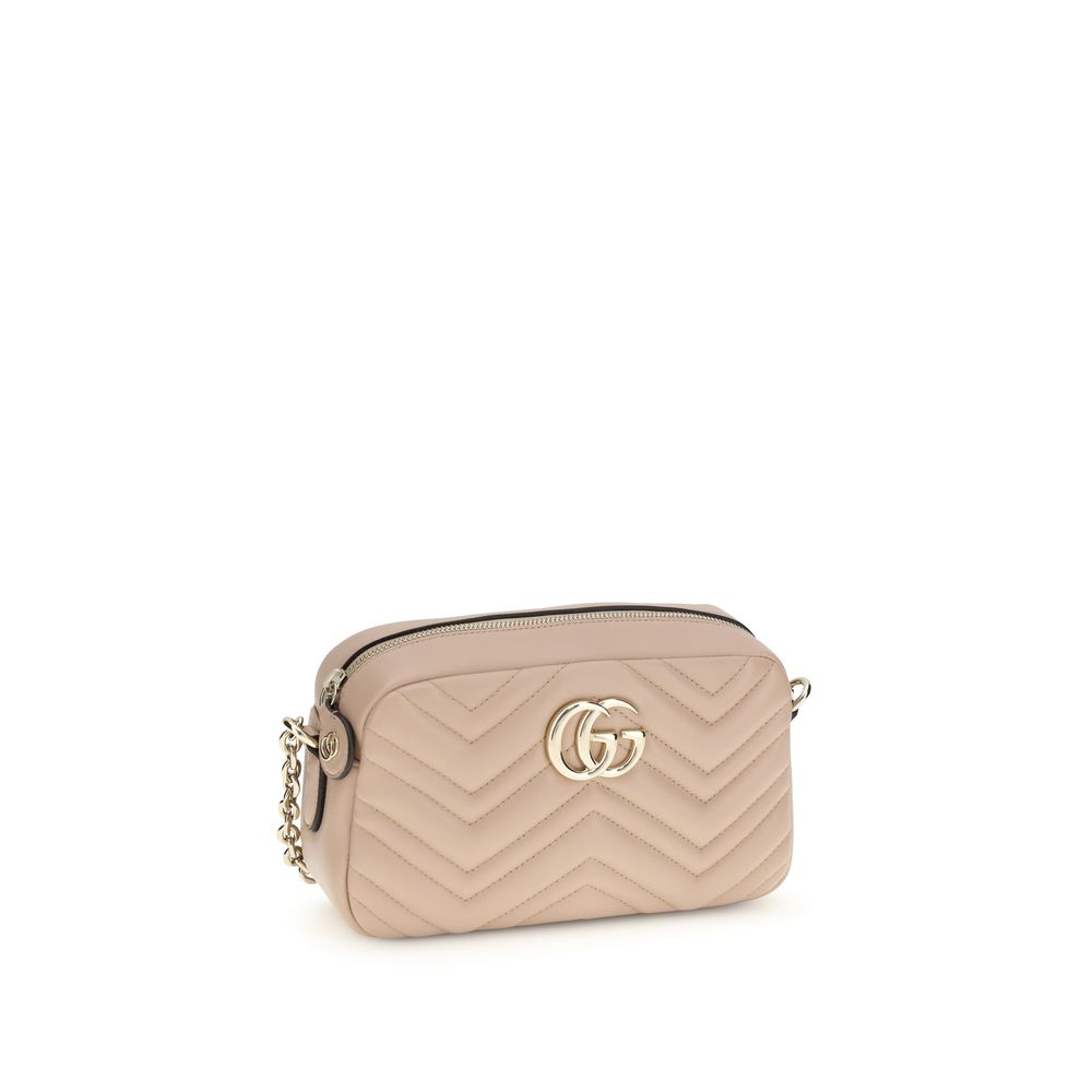 Gucci GG Marmont Shoulder Bag Beige Matelassé Leather