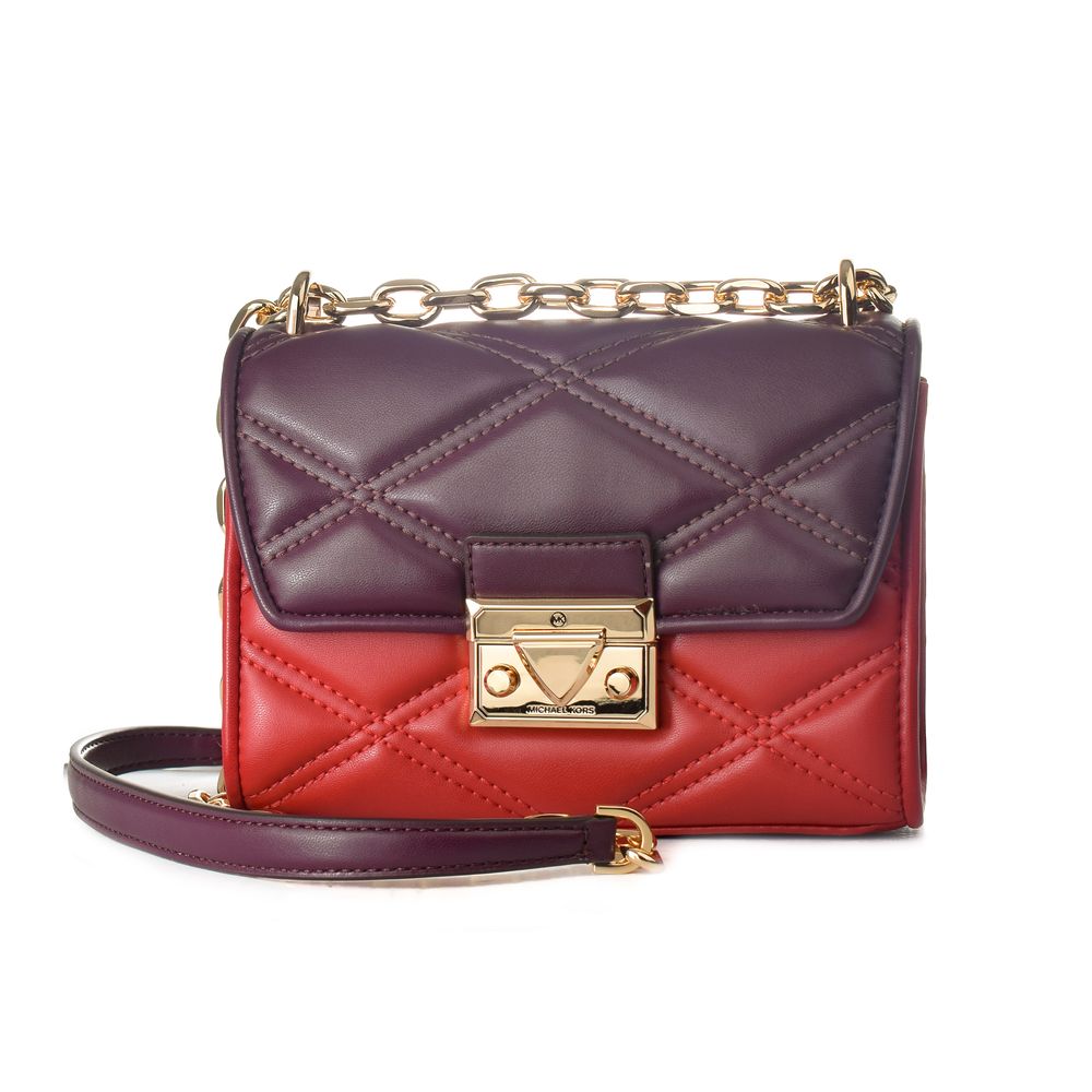 Michael Kors Quilted Leather Crossbody Bag Chili Multi