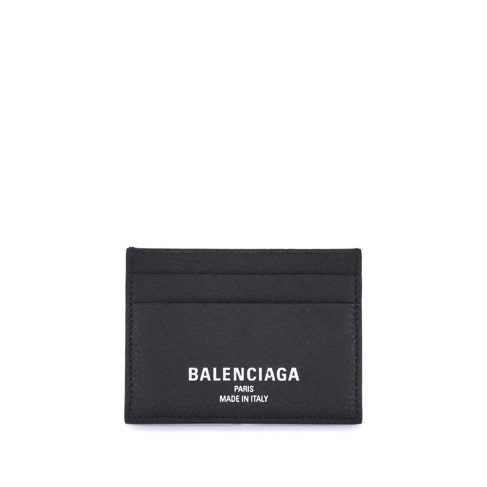 Balenciaga Card Holder Black Leather