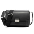 Michael Kors Bradshaw Medium Leather Messenger Bag Black