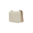 Love Moschino Small Beige Quilted Shoulder Bag