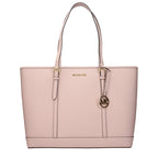 Michael Kors Jet Set Large Leather Tote Bag Powder Blush