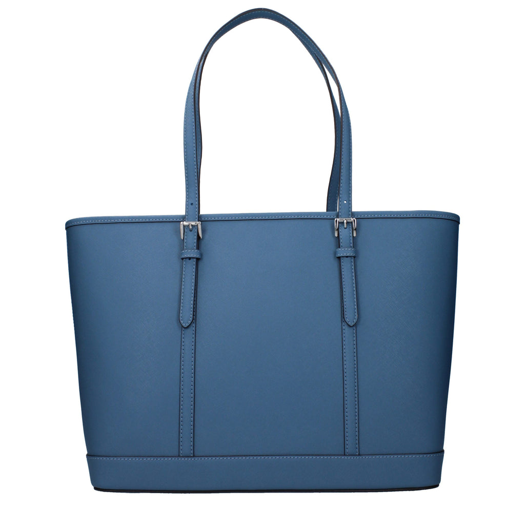 Michael Kors Jet Set Large Leather Tote Bag Cornflower