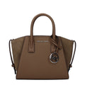 Michael Kors Medium Leather Satchel Bag Driftwood