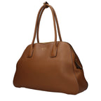 Prada Leather Shoulder Bag in Cognac