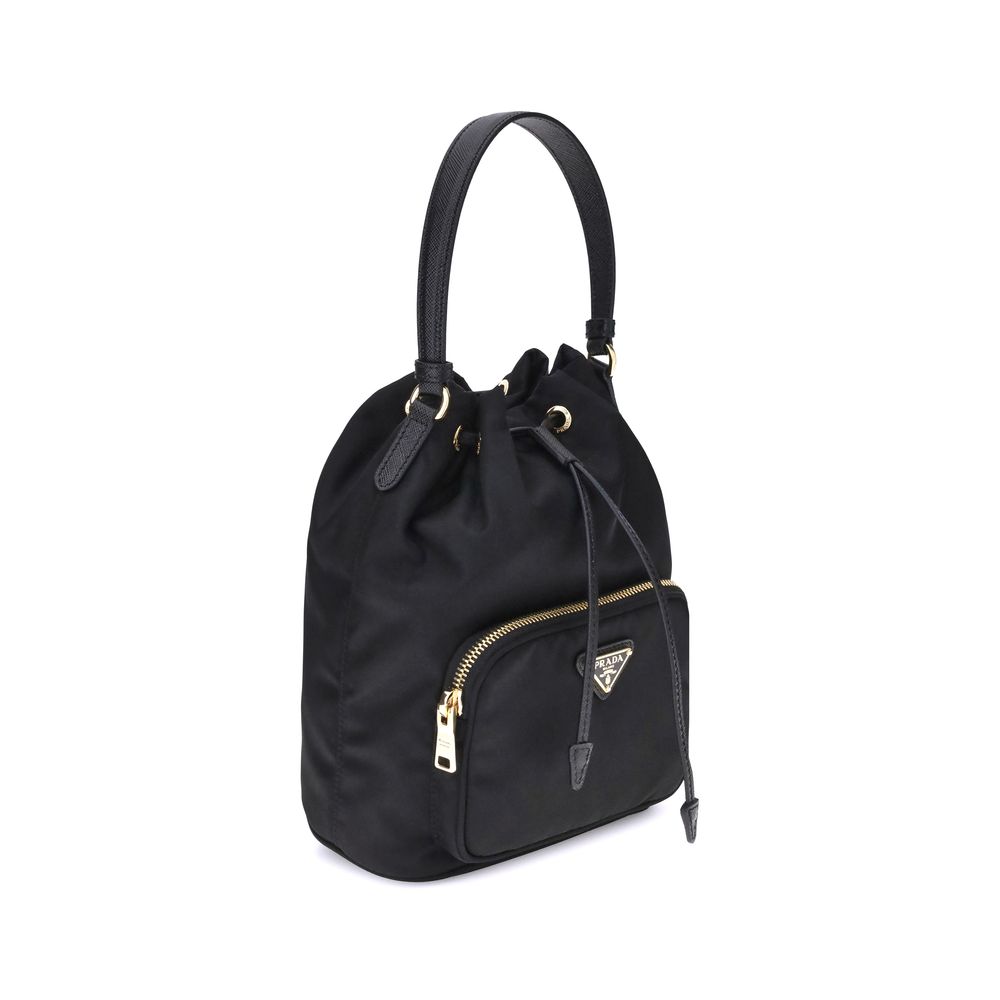 Prada Re-Nylon Black Bucket Bag