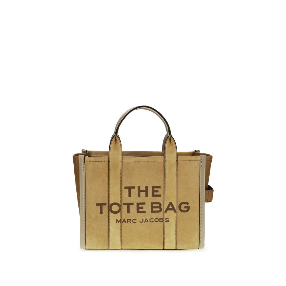 Marc Jacobs The Medium Tote Bag Suede Leather Brown