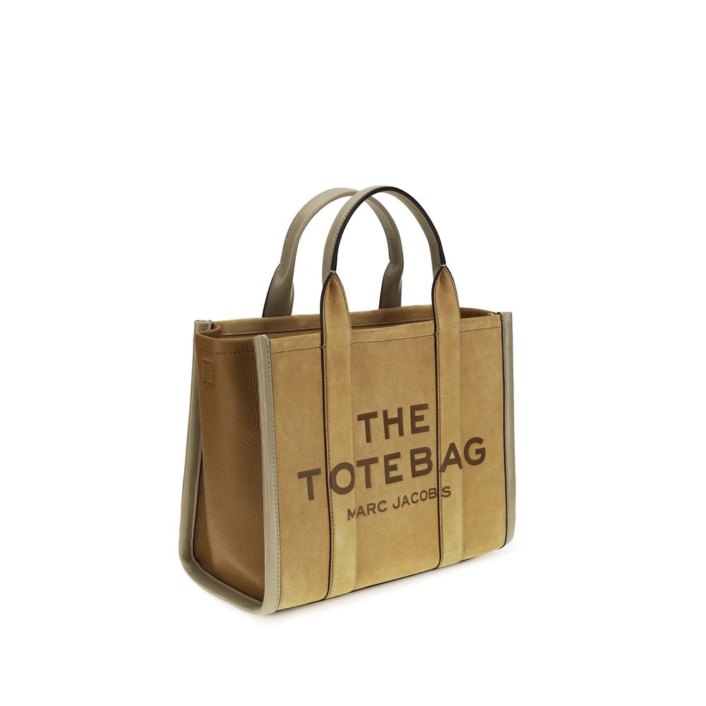 Marc Jacobs The Medium Tote Bag Suede Leather Brown