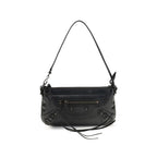 Balenciaga Le City Leather Clutch Shoulder Bag in Black