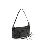 Balenciaga Le City Leather Clutch Shoulder Bag in Black