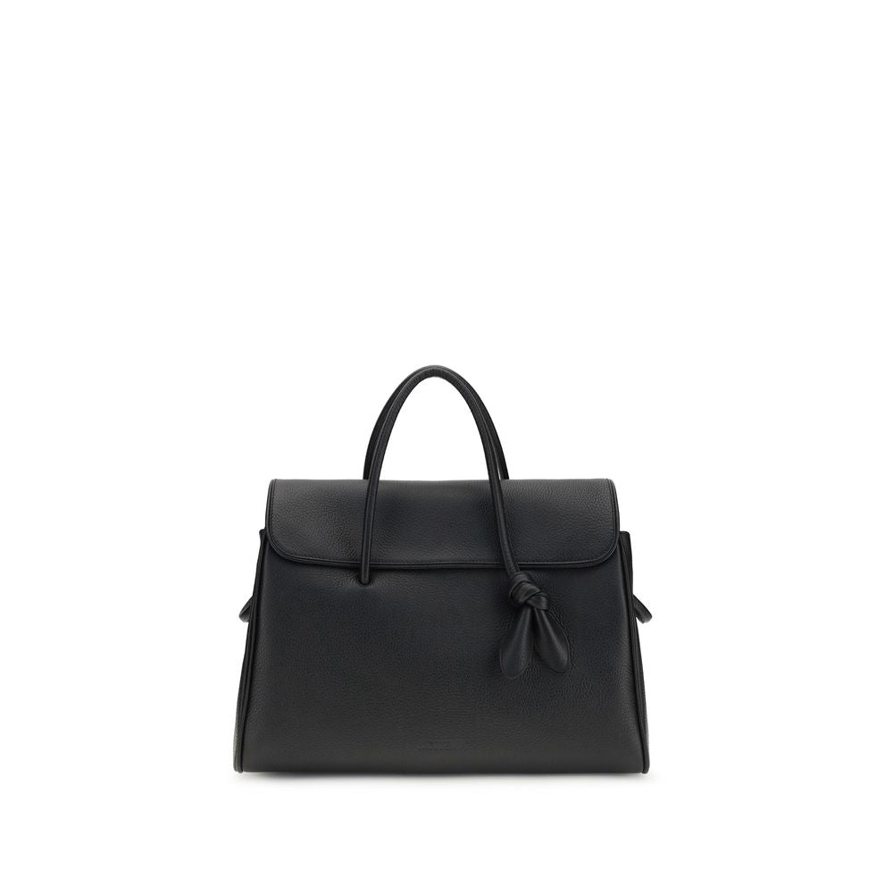 Jacquemus Le Cabas Turismo Large Calf Leather Travel Bag Black