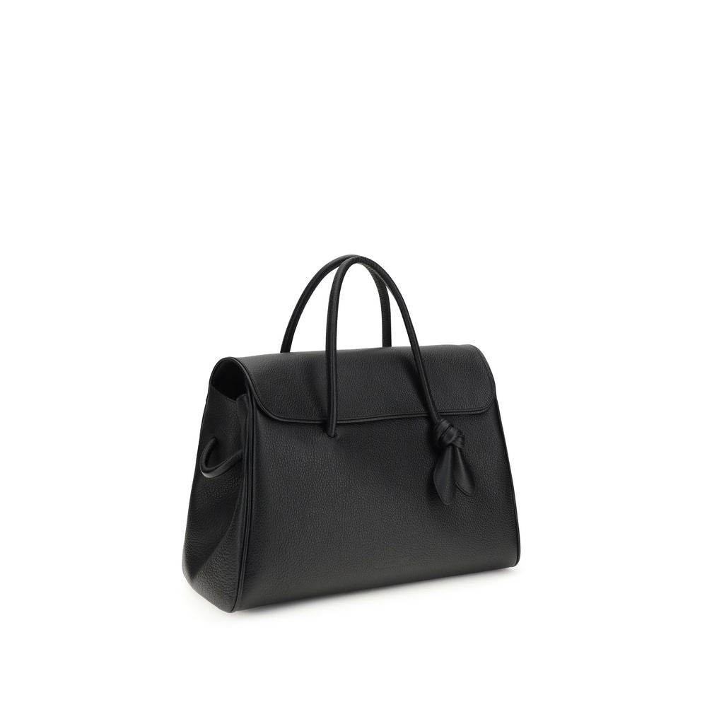 Jacquemus Le Cabas Turismo Large Calf Leather Travel Bag Black