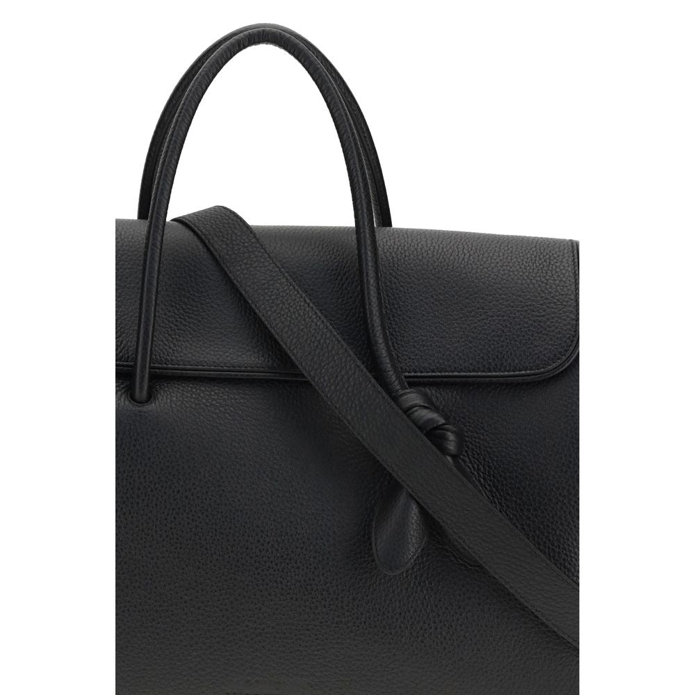Jacquemus Le Cabas Turismo Large Calf Leather Travel Bag Black