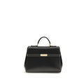 Dolce & Gabbana Marlene Leather Top-Handle Bag in Black