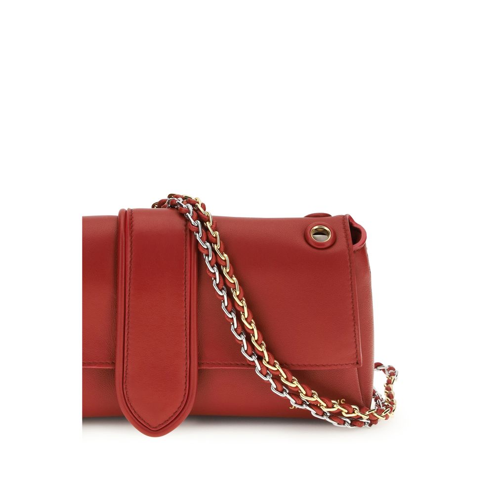 Jacquemus Le Bambino Chaine Nappa Leather Shoulder Bag in Red