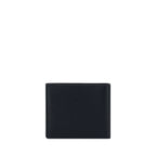 Balenciaga Logo Calf Leather Bifold Wallet Black
