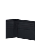 Balenciaga Logo Calf Leather Bifold Wallet Black
