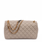 Versace Medusa Quilted Lambskin Chain Shoulder Bag Taupe