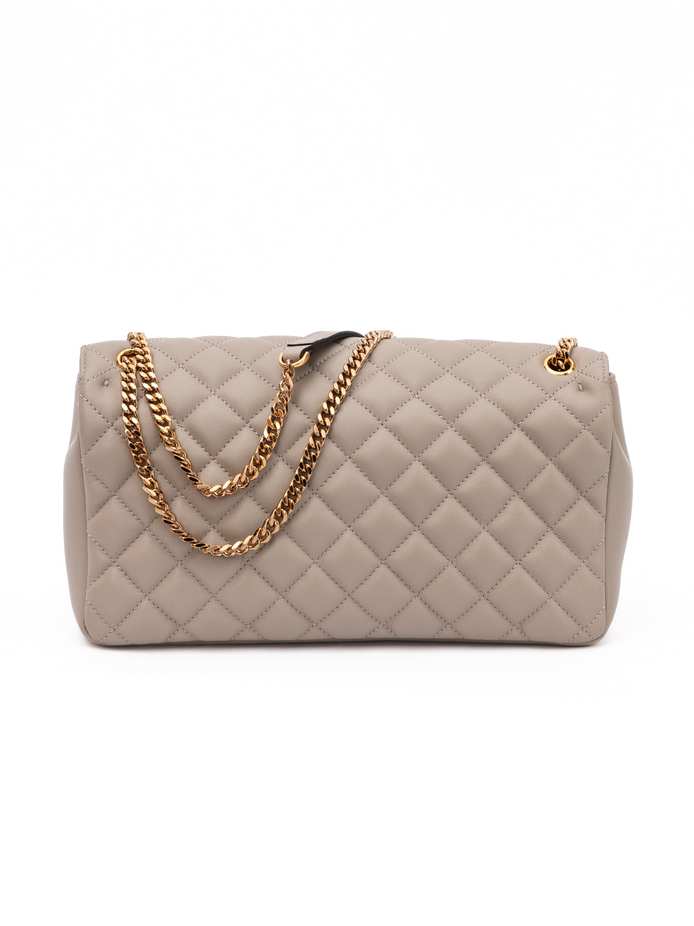 Versace Medusa Quilted Lambskin Chain Shoulder Bag Taupe