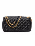 Versace Medusa Quilted Lambskin Chain Shoulder Bag Black